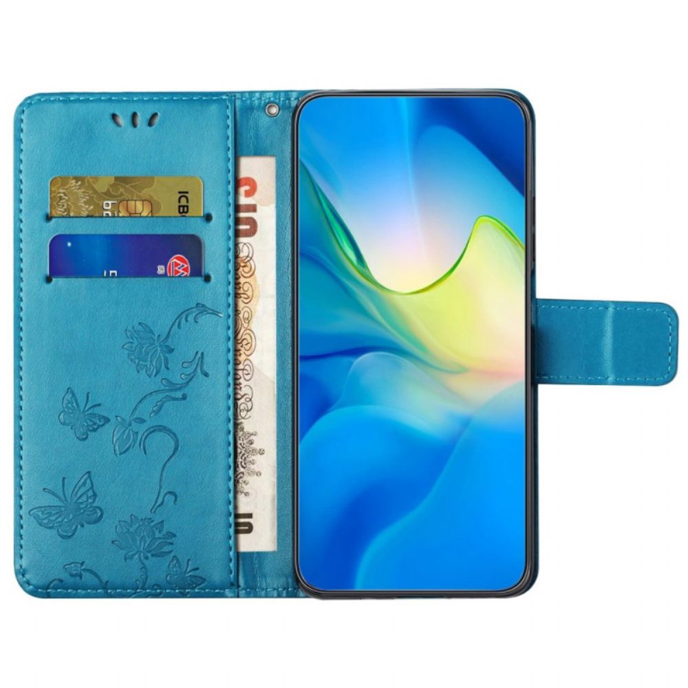 Flip Case voor OnePlus 10T 5G Bloemen