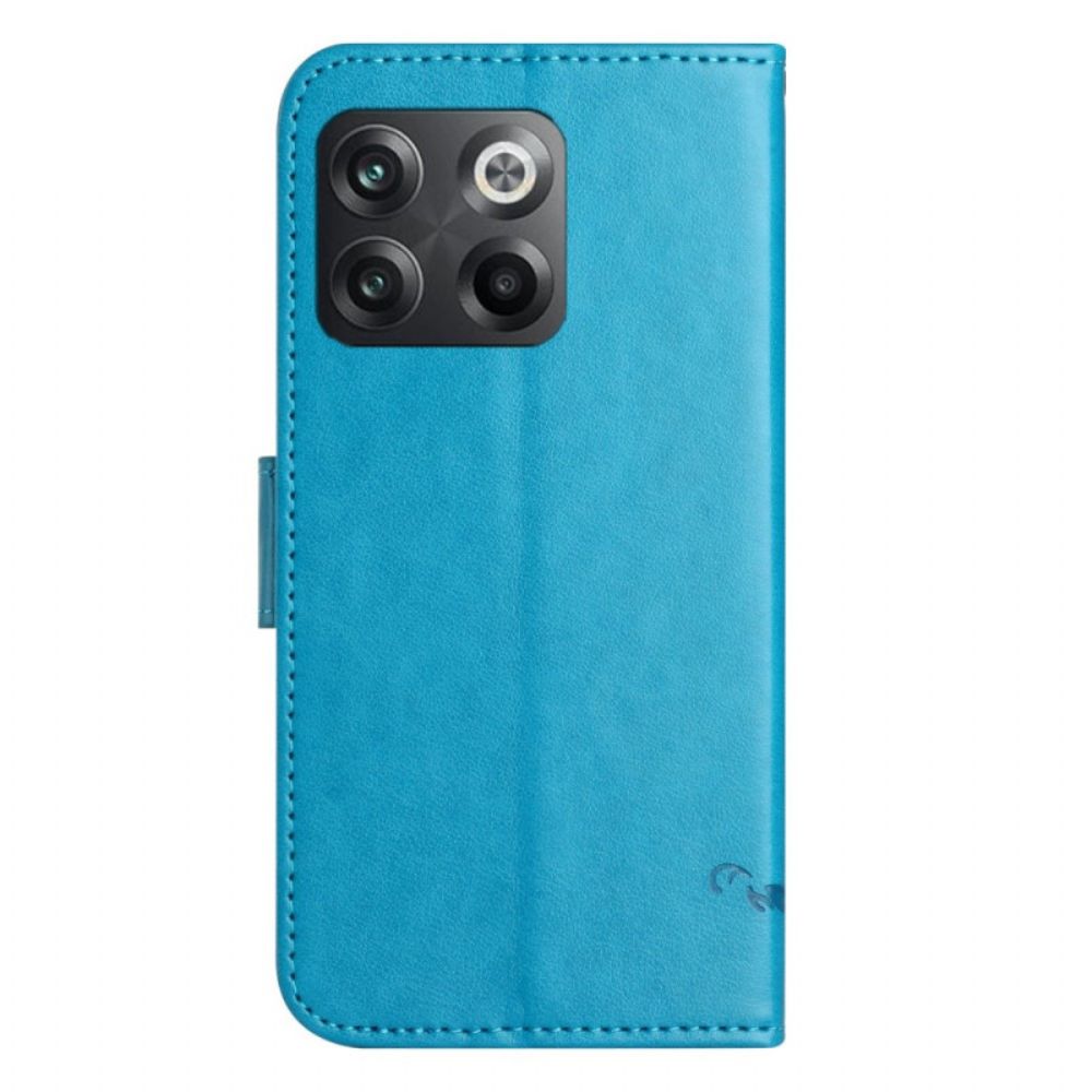 Flip Case voor OnePlus 10T 5G Bloemen