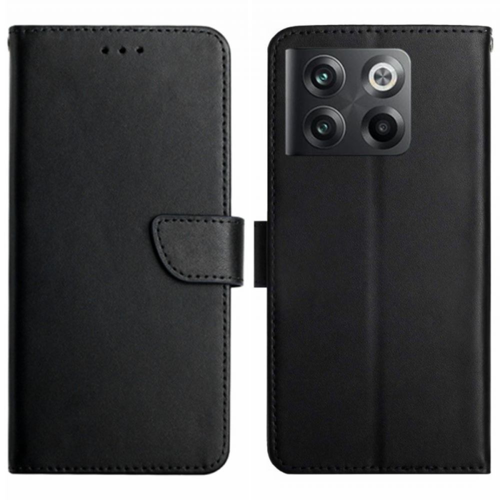 Flip Case voor OnePlus 10T 5G Echt Nappaleer