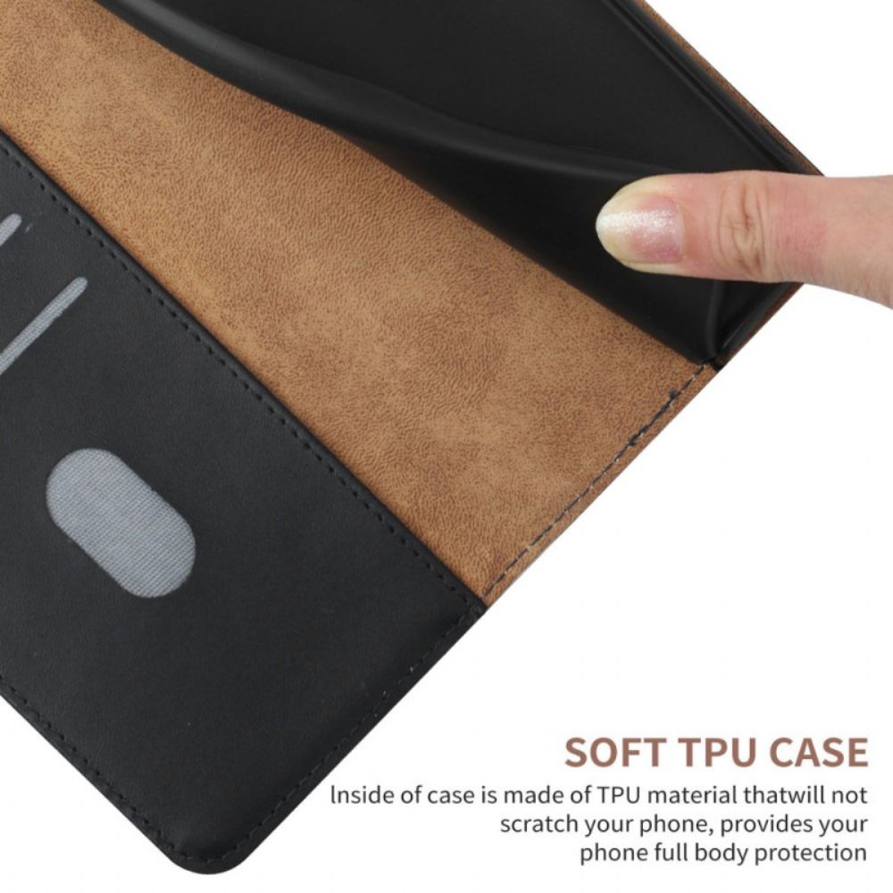 Flip Case voor OnePlus 10T 5G Echt Nappaleer