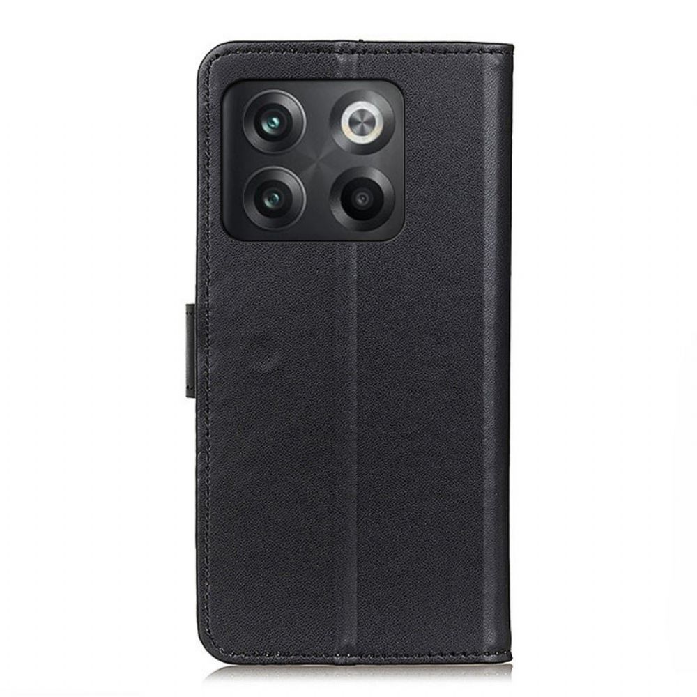 Flip Case voor OnePlus 10T 5G Eenvoudig Kunstleer