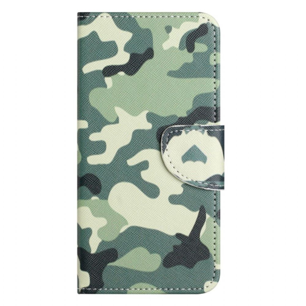 Flip Case voor OnePlus 10T 5G Militaire Camouflage