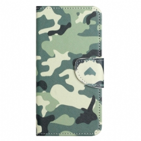 Flip Case voor OnePlus 10T 5G Militaire Camouflage