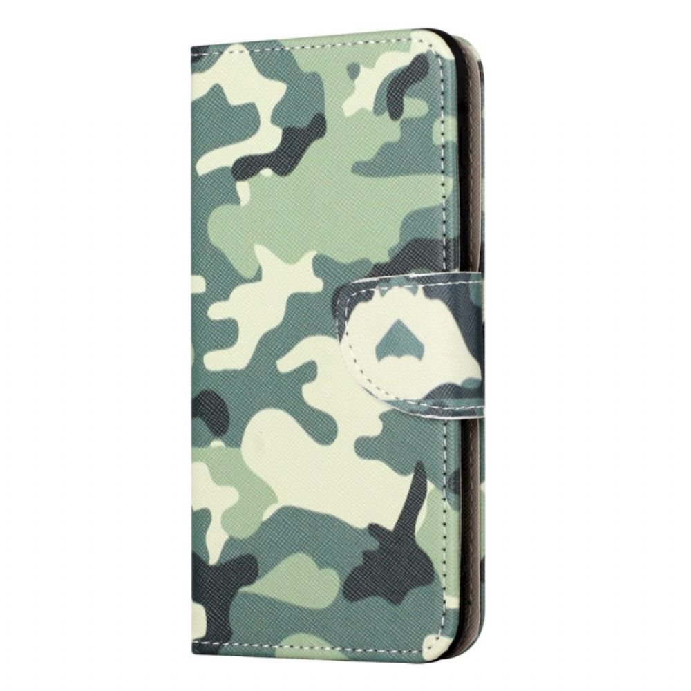 Flip Case voor OnePlus 10T 5G Militaire Camouflage