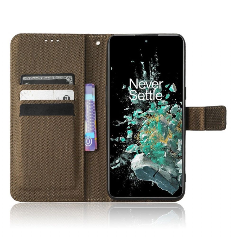 Folio-hoesje voor OnePlus 10T 5G Met Ketting Stijlvolle Kunstleren Band