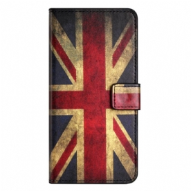 Folio-hoesje voor OnePlus 10T 5G Vintage Britse Vlag