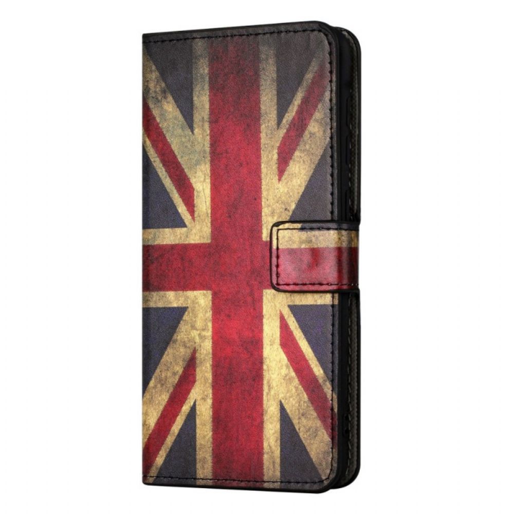 Folio-hoesje voor OnePlus 10T 5G Vintage Britse Vlag