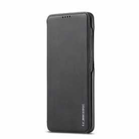 Bescherming Hoesje voor Samsung Galaxy A31 Folio-hoesje Lc.imeeke Leereffect