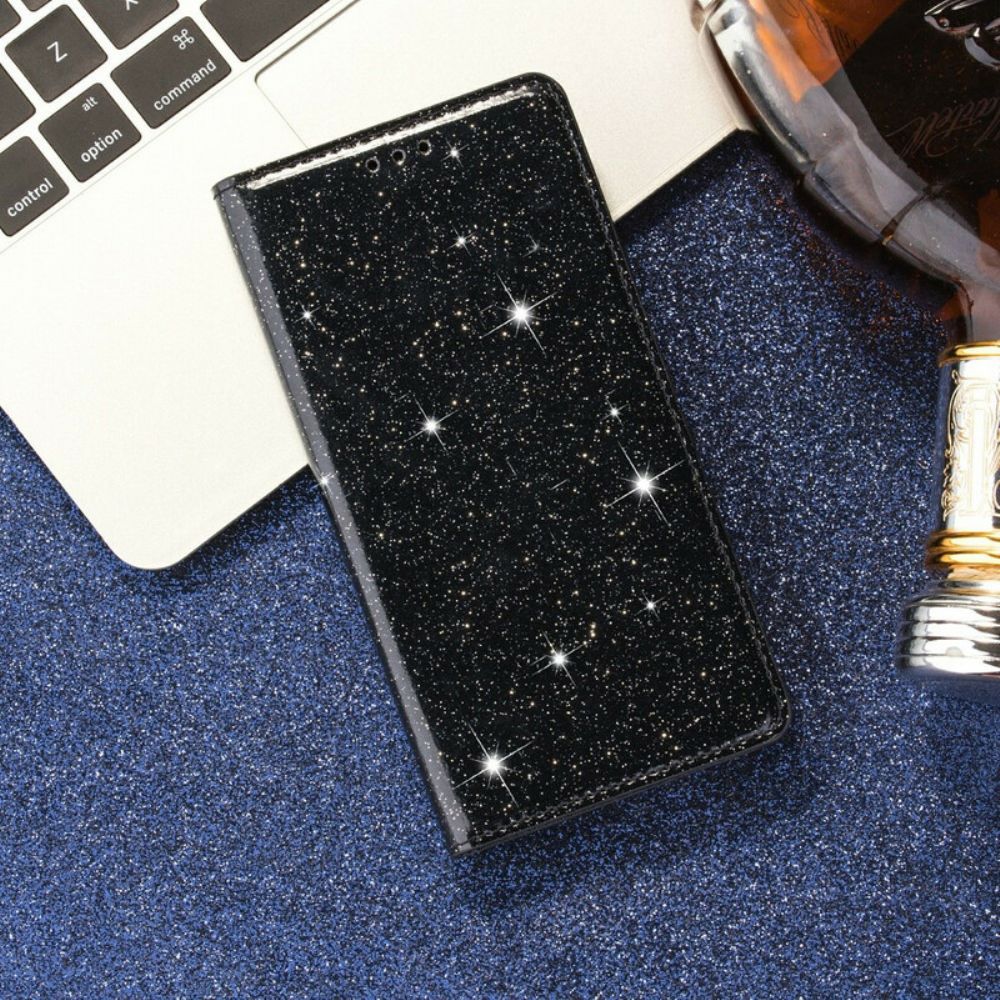 Bescherming Hoesje voor Samsung Galaxy A31 Folio-hoesje Paillettenstijl