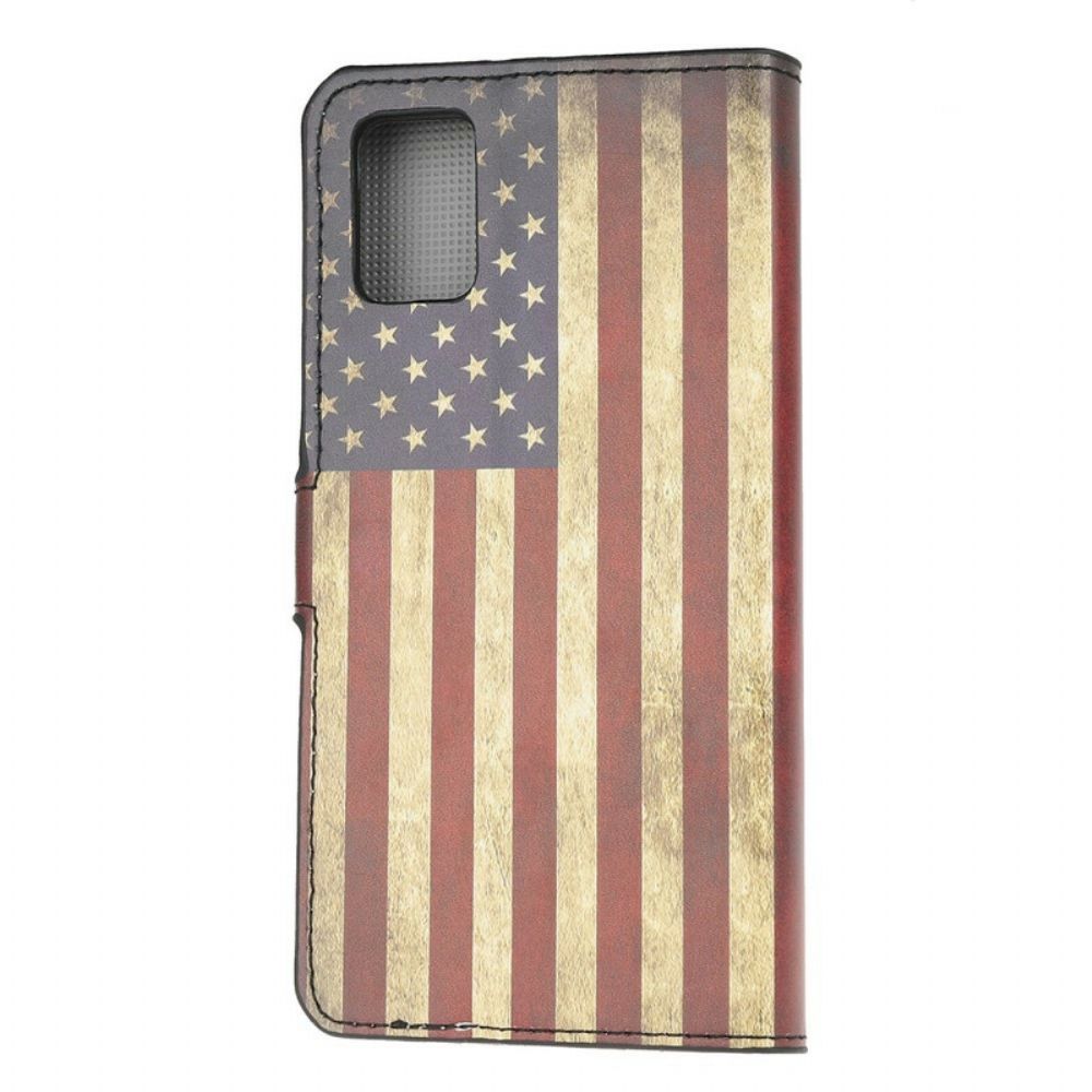 Flip Case voor Samsung Galaxy A31 Vlag Van De Vs