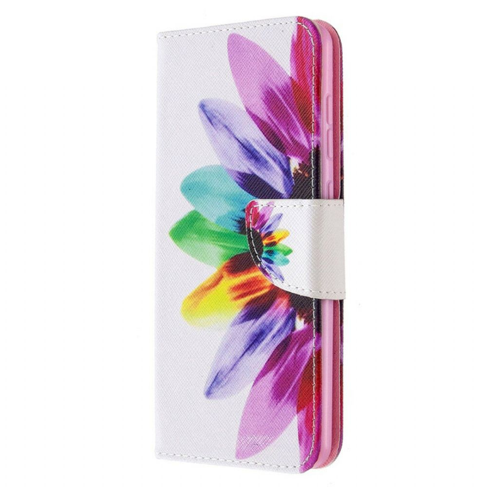 Folio-hoesje voor Samsung Galaxy A31 Aquarel Bloem