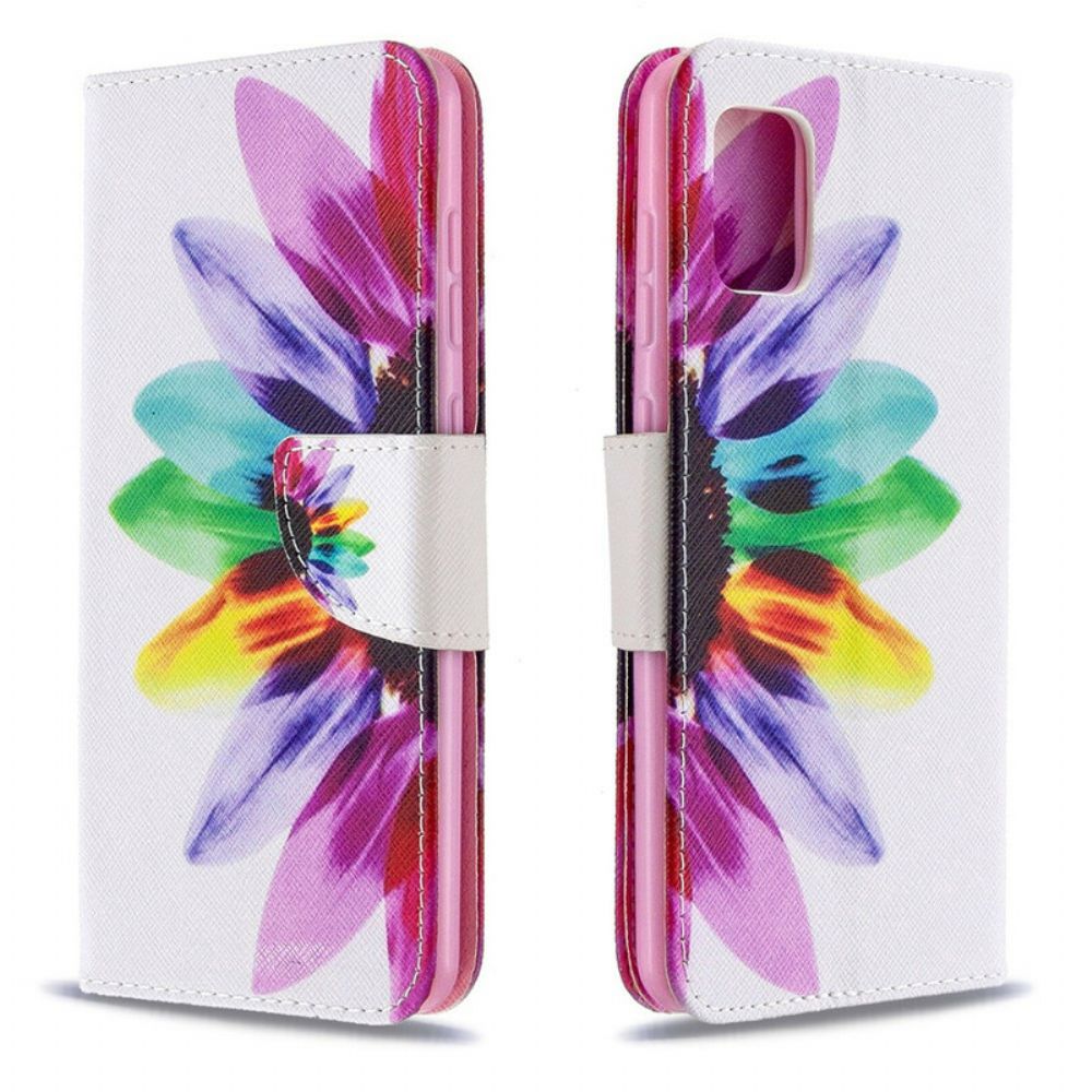 Folio-hoesje voor Samsung Galaxy A31 Aquarel Bloem