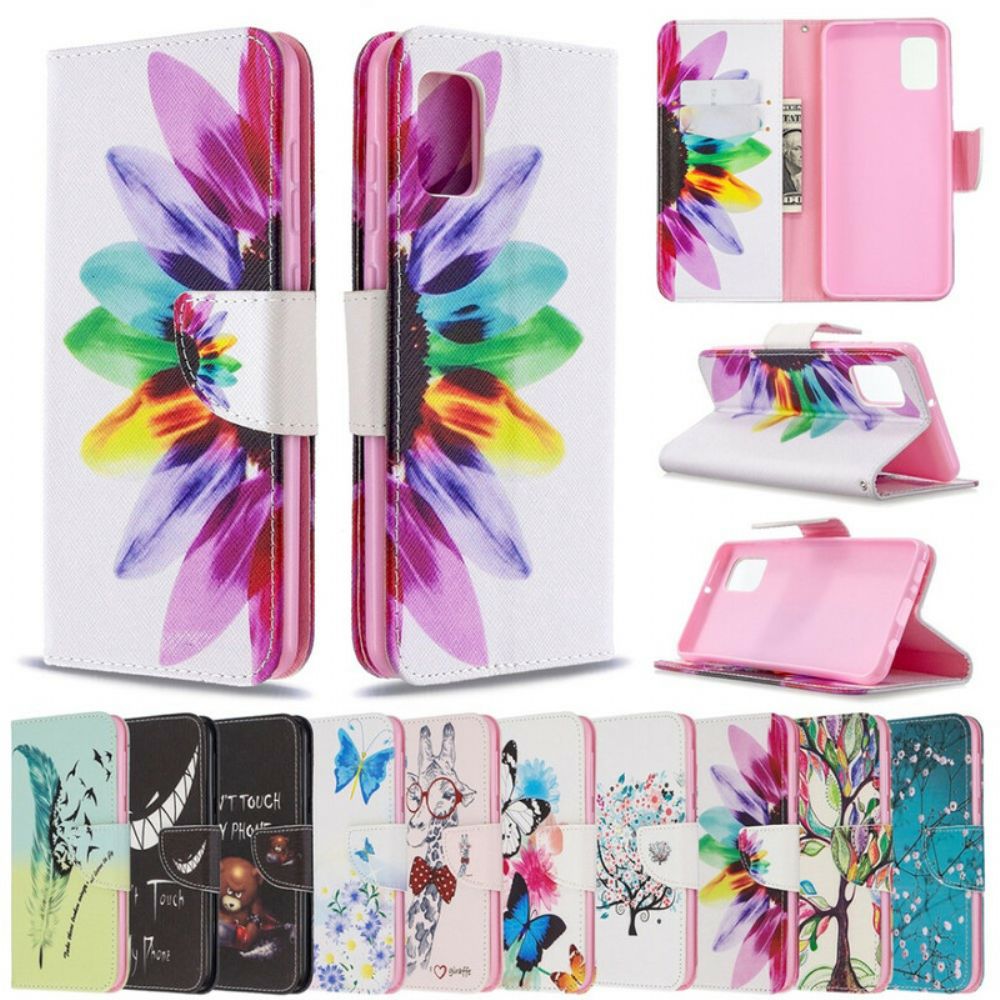 Folio-hoesje voor Samsung Galaxy A31 Aquarel Bloem