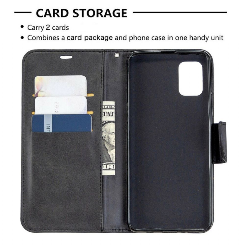 Folio-hoesje voor Samsung Galaxy A31 Flip Case Gladde Schuine Klep