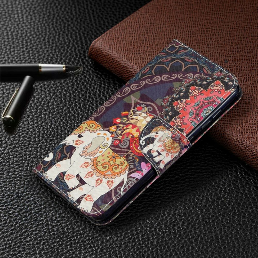 Folio-hoesje voor Samsung Galaxy A31 Indische Olifant