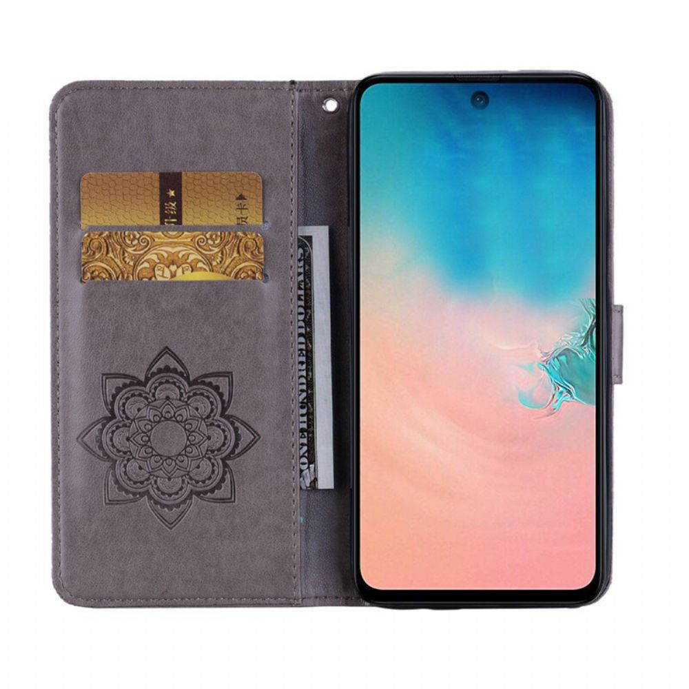 Folio-hoesje voor Samsung Galaxy A31 Uil Mandala En Charm