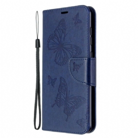 Folio-hoesje voor Samsung Galaxy A31 Vlinders Tijdens De Vlucht Met Lanyard