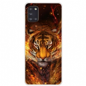 Hoesje voor Samsung Galaxy A31 Brandtijger