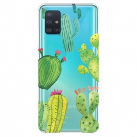 Hoesje voor Samsung Galaxy A31 Cactus Aquarel