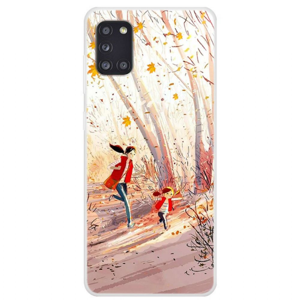 Hoesje voor Samsung Galaxy A31 Herfstlandschap