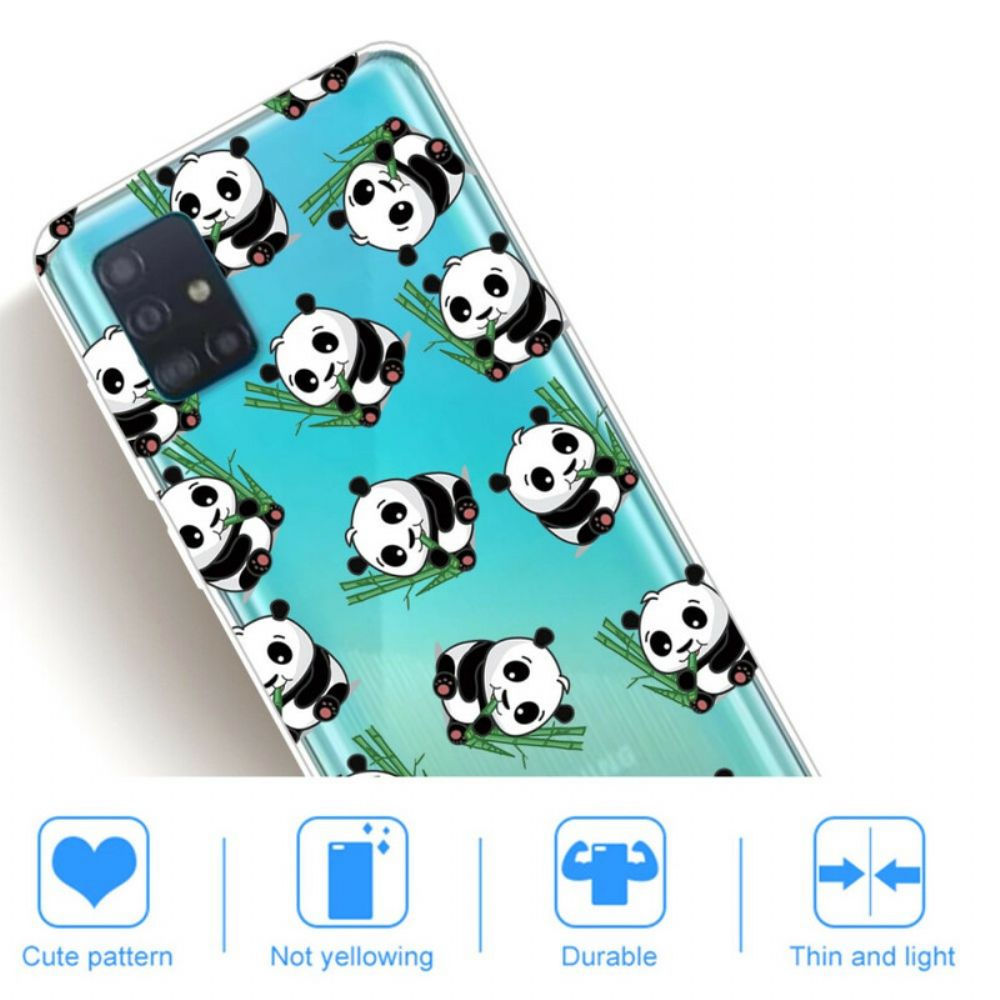 Hoesje voor Samsung Galaxy A31 Kleine Panda's