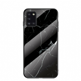 Hoesje voor Samsung Galaxy A31 Premium Kleuren Gehard Glas