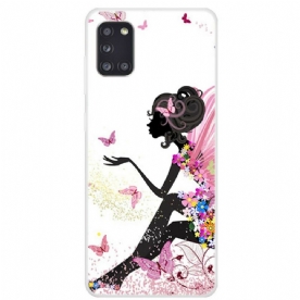 Hoesje voor Samsung Galaxy A31 Vlinder Dame