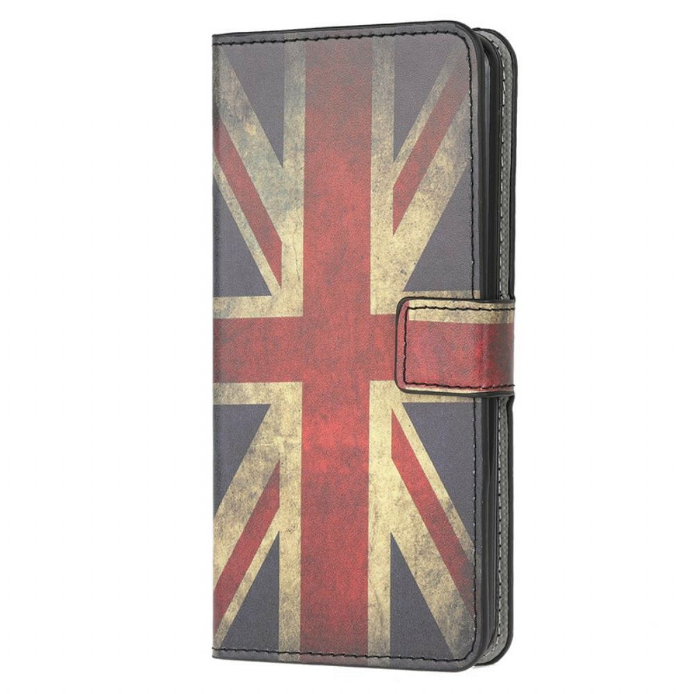 Leren Hoesje voor Samsung Galaxy A31 Engeland Vlag