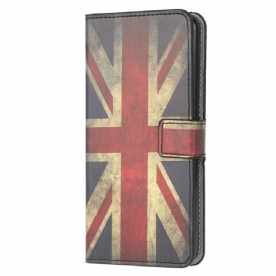 Leren Hoesje voor Samsung Galaxy A31 Engeland Vlag