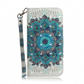 Leren Hoesje voor Samsung Galaxy A31 Met Ketting Meesterlijke Mandala Met Bandjes