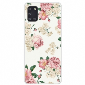 Telefoonhoesje voor Samsung Galaxy A31 Vrijheidsbloemen