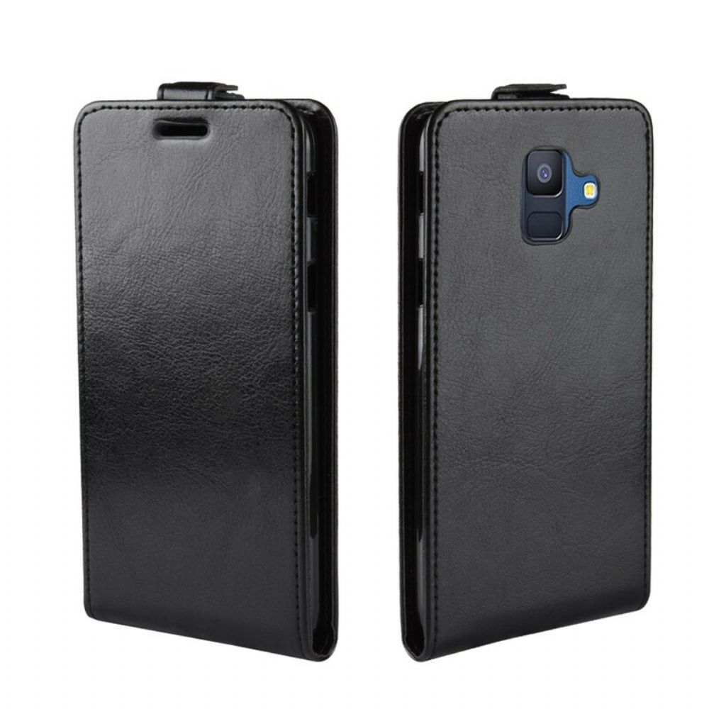 Flip Case voor Samsung Galaxy A6 Folio-hoesje Opvouwbaar Leereffect