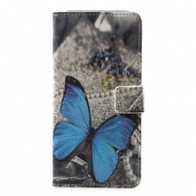 Folio-hoesje voor Samsung Galaxy A6 Blauwe Vlinder