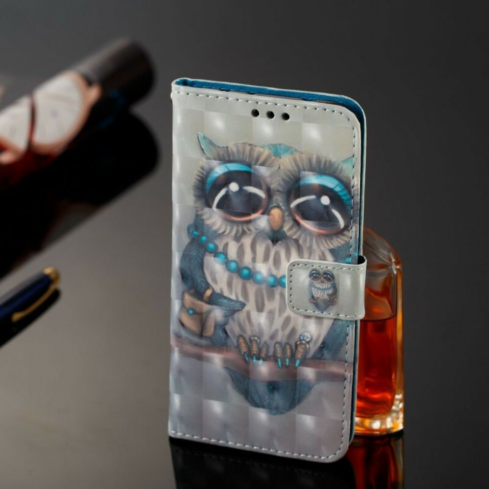 Folio-hoesje voor Samsung Galaxy A6 Miss Uil 3d