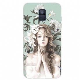 Hoesje voor Samsung Galaxy A6 De Bloemenvrouw