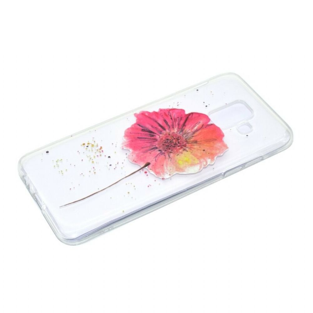 Hoesje voor Samsung Galaxy A6 Naadloos Aquarel Bloemenpatroon