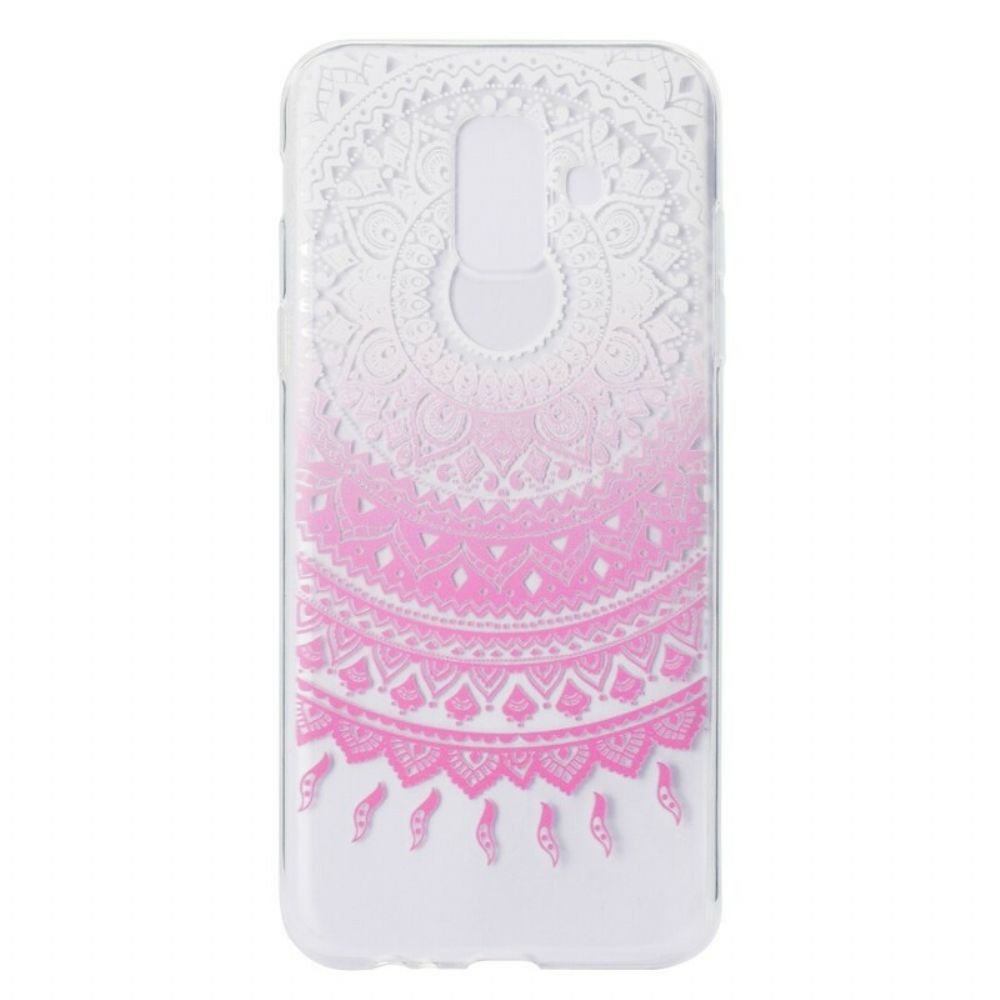 Hoesje voor Samsung Galaxy A6 Transparante Gekleurde Mandala