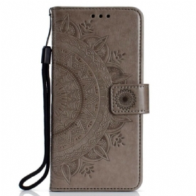 Leren Hoesje voor Samsung Galaxy A6 Zon Mandala