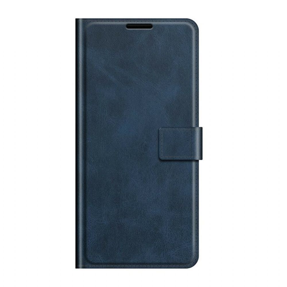 Folio-hoesje voor Oppo Find X3 Pro Slank Extreem Leereffect