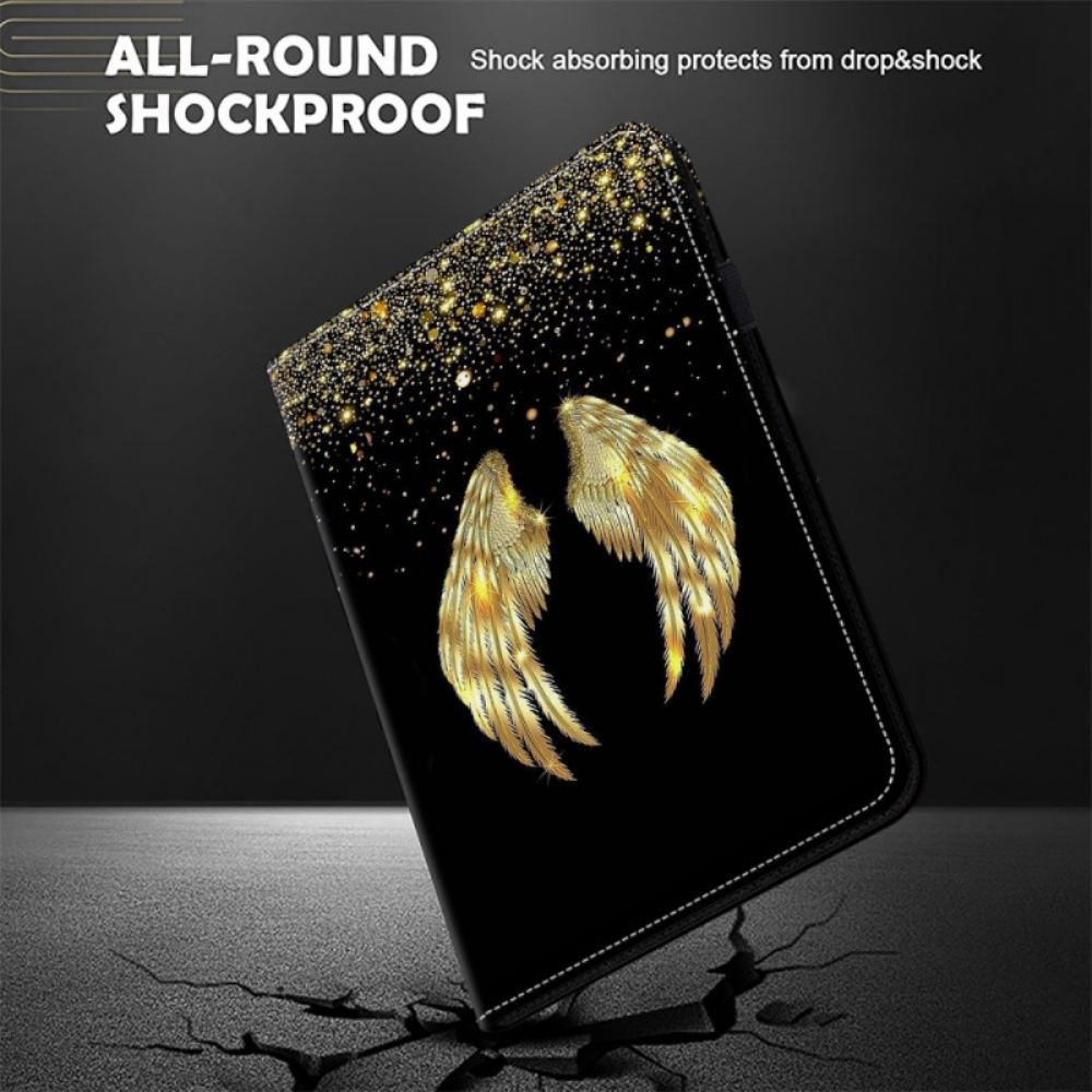 Cover Voor iPad Pro 13 (2024) Gouden Vleugels