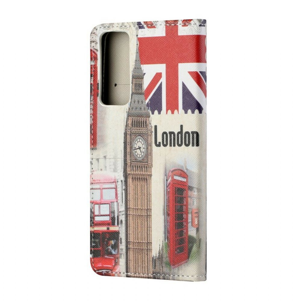 Flip Case voor Huawei P Smart 2021 Londen Leven