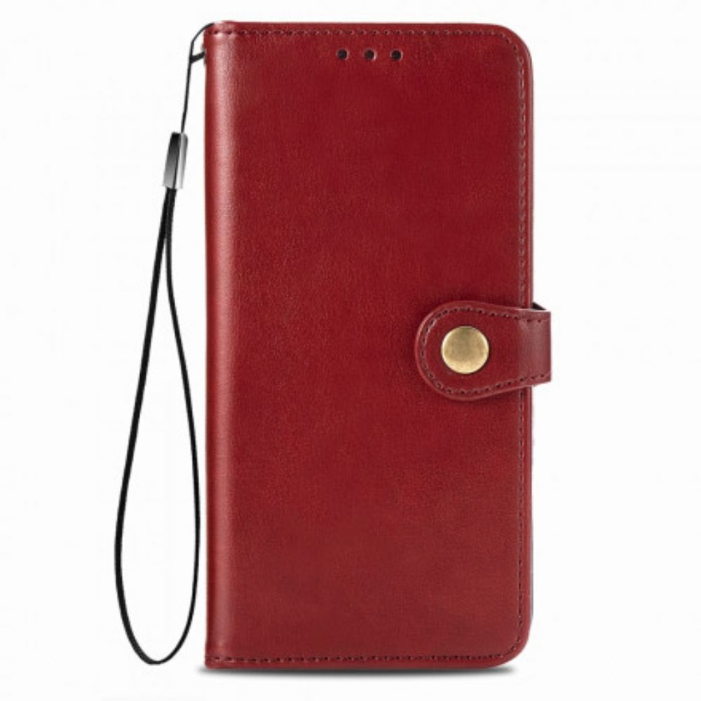 Folio-hoesje voor Huawei P Smart 2021 Faux Leder En Vintage Sluiting