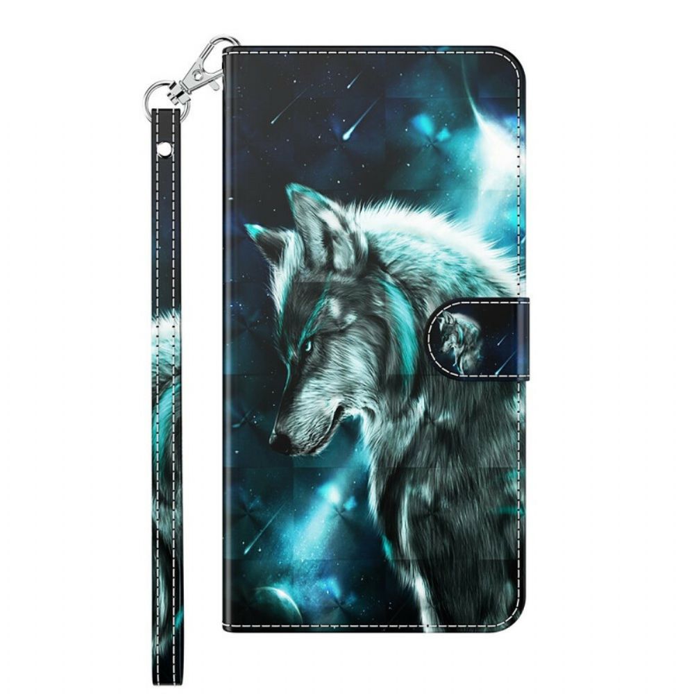 Folio-hoesje voor Huawei P Smart 2021 Majestueuze Wolf