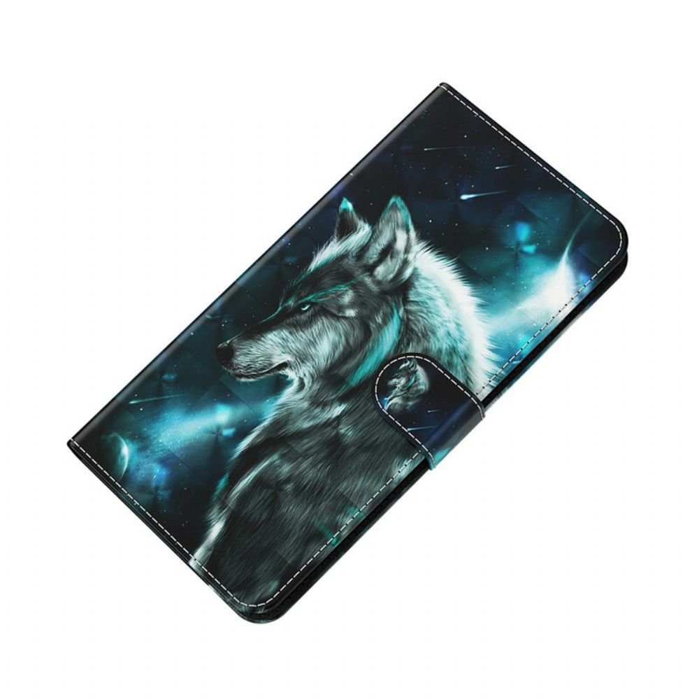 Folio-hoesje voor Huawei P Smart 2021 Majestueuze Wolf