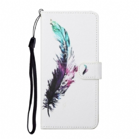 Folio-hoesje voor Huawei P Smart 2021 Met Ketting Thong Veer