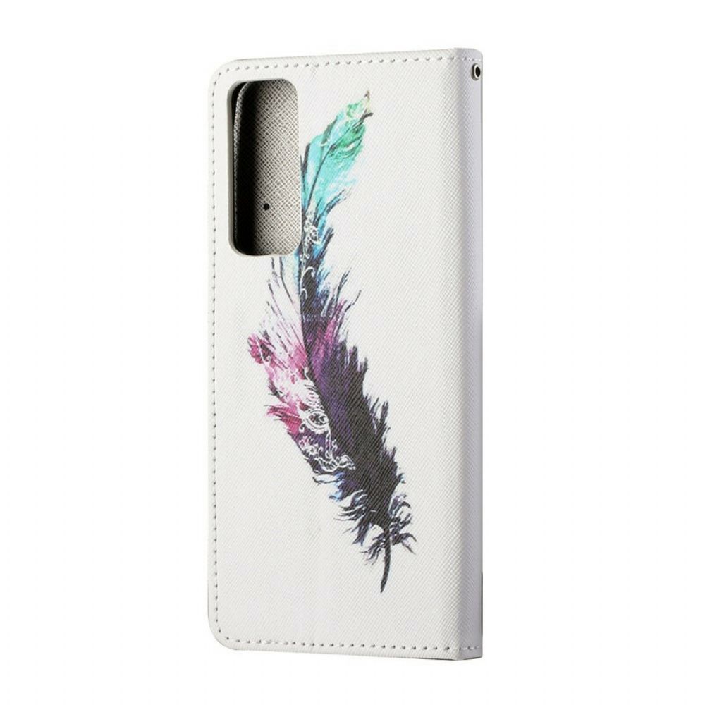 Folio-hoesje voor Huawei P Smart 2021 Met Ketting Thong Veer