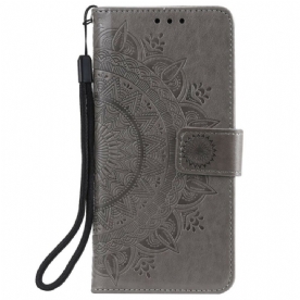 Folio-hoesje voor Huawei P Smart 2021 Zon Mandala