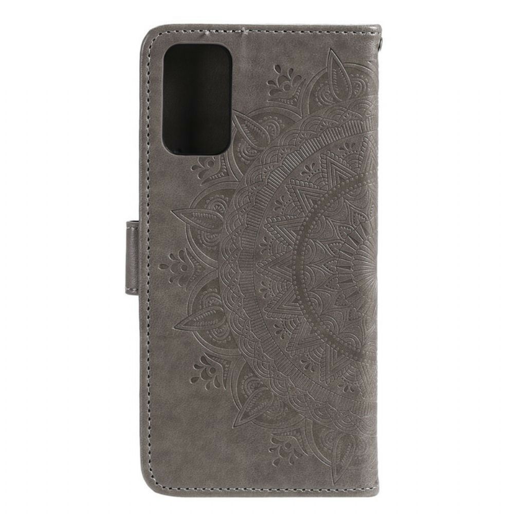 Folio-hoesje voor Huawei P Smart 2021 Zon Mandala