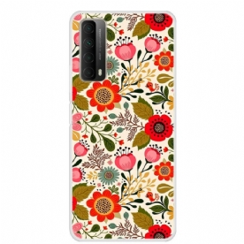 Hoesje voor Huawei P Smart 2021 Bloemen Tapijt