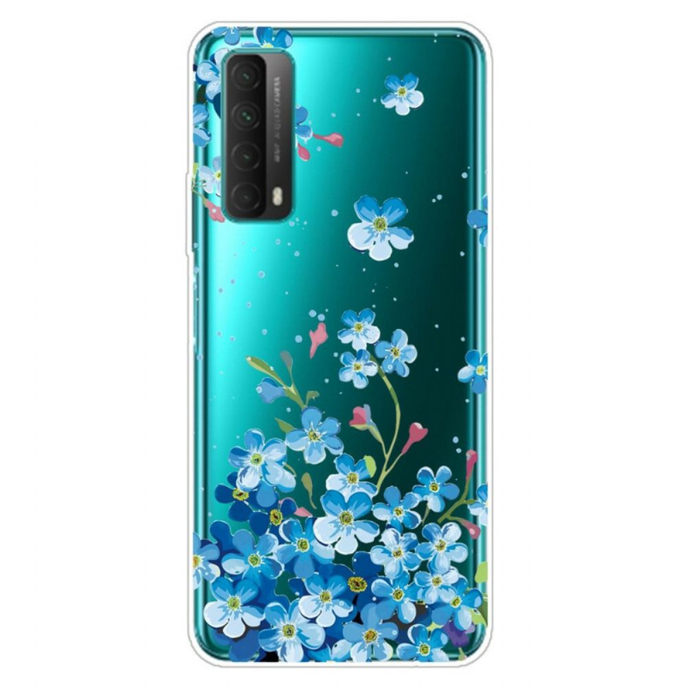 Hoesje voor Huawei P Smart 2021 Boeket Blauwe Bloemen